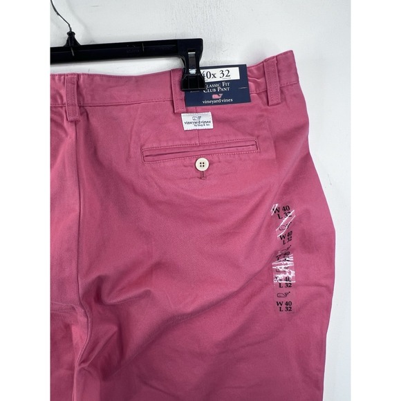 Vineyard‎ Vines Classic Fit Club Pant Men's Sz 40/32 NWT Jetty Red Preppy - Picture 11 of 16
